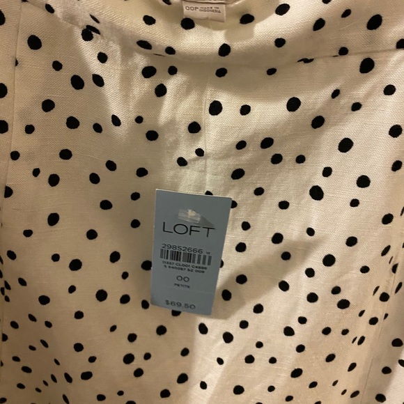 NWT LOFT Dotted Midi Skirt 00P - Picture 3 of 3